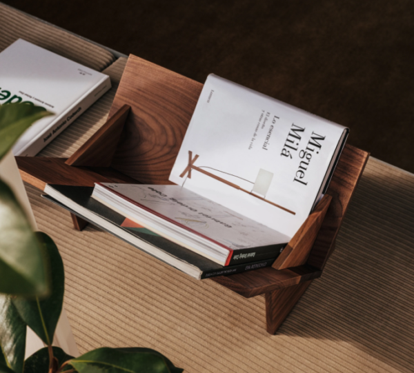 Modern Tilted Wooden Book Display Shelf, Minimalist Desktop Bookstand, Natural | Family Decor by JKS - Image 8
