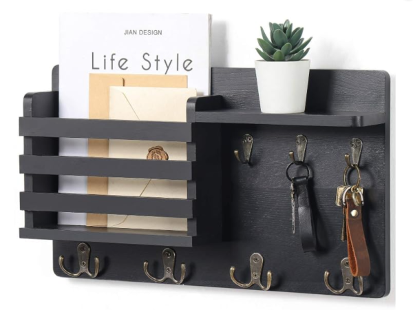 Family Decor Wall Shelf Unit, Ledge Shelf, Hanging Storage Organizer, Mounted Shelf - Storage Shelves Display Racks for Living Room, Office, Bedroom, Bathroom, Kitchen