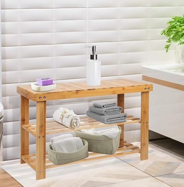 Home Decor Multifunctional Wooden Table - Side Table, Bathroom Storage, Outdoor Garden Table - Stylish & Practical Home Furniture - Image 4