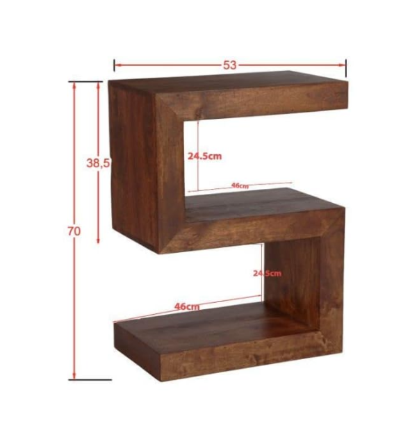 Family Decor Modern Elegant Furniture - S Shaped Shelve | Stylish and Durable Home Furnishings for Every Room - Image 3